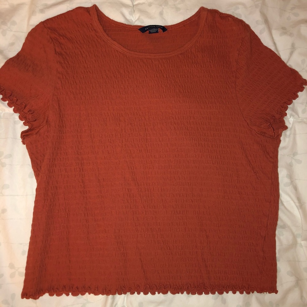 American Eagle lettuce edge baby top